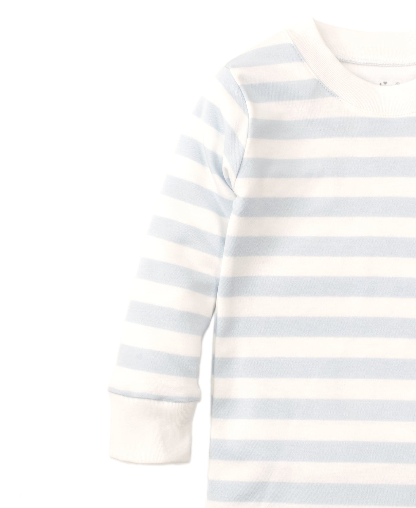 Broad Stripes Pajama Set - Light Blue