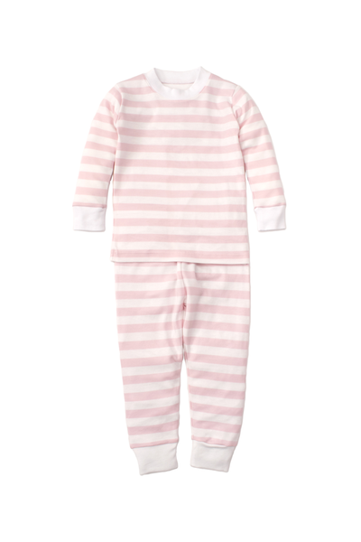 Broad Stripes Pajama Set - Pink