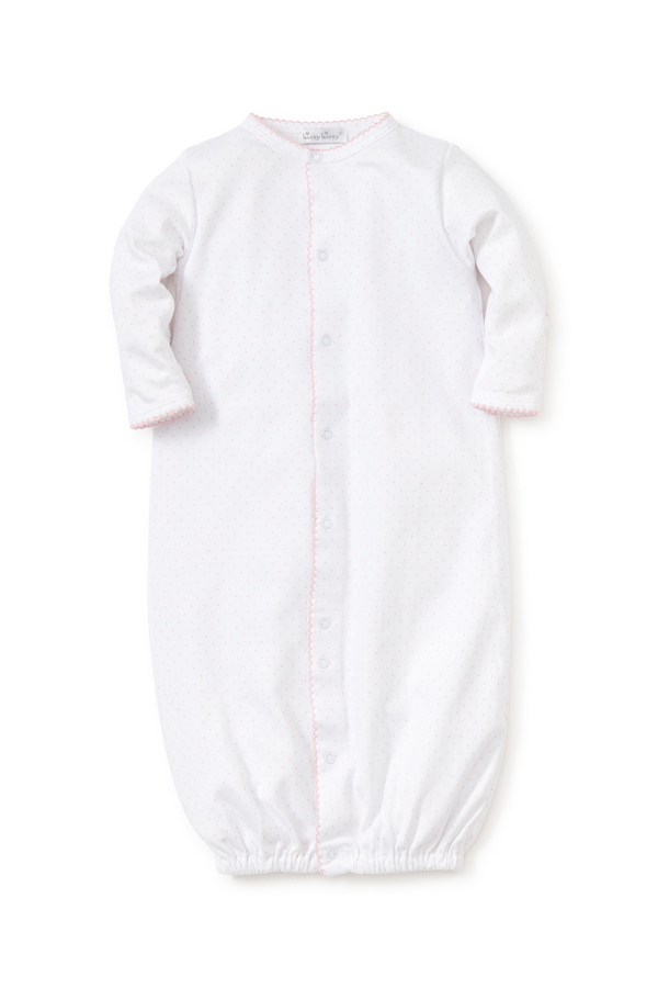 White/Pink New Kissy Dots Print Converter Gown