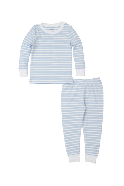 Team Stripes Light Blue Two Piece Pajamas