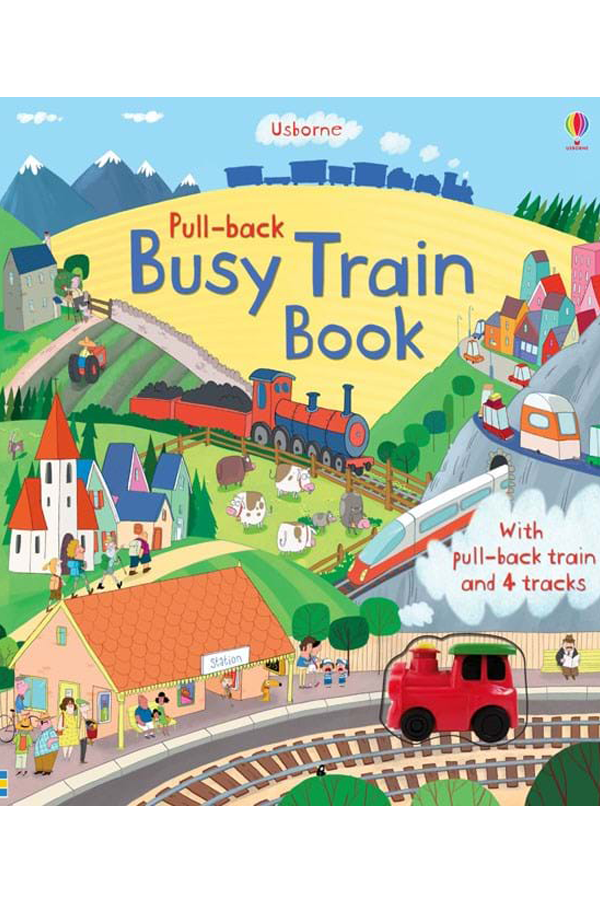 Pull-Back Busy Train Book