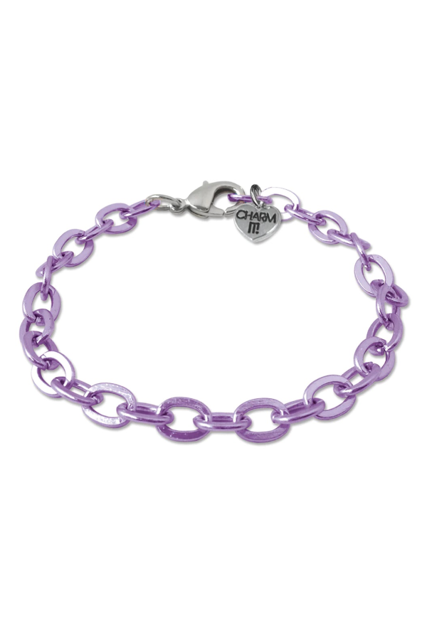 Charm It Chain Bracelet - Purple