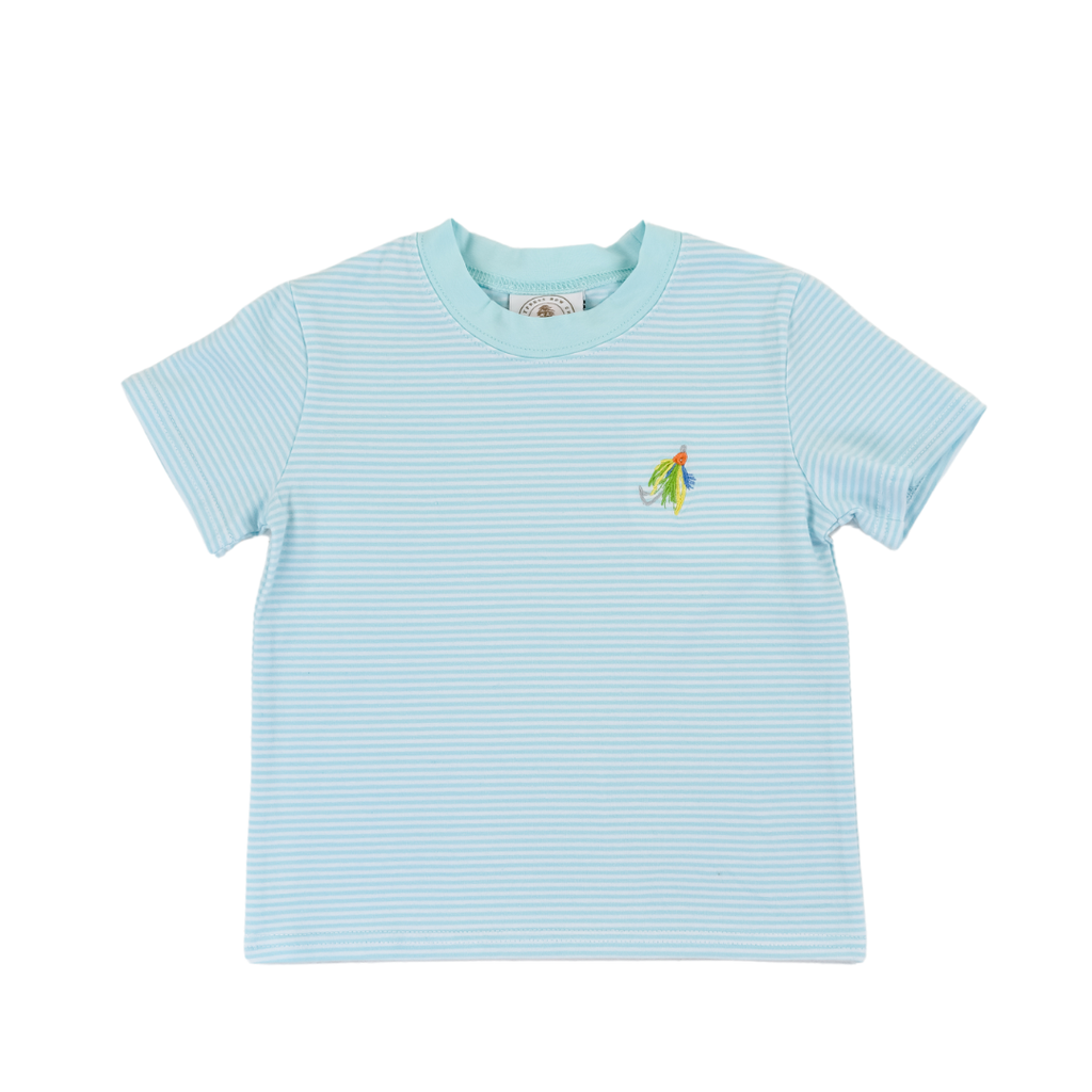 Gone Fishing Embroidered T-Shirt