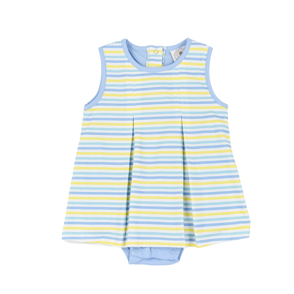 Multi Stripe Girls Skirted Bubble