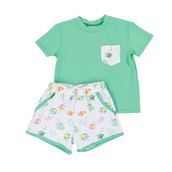 Fish Frenzy Boy Short Set