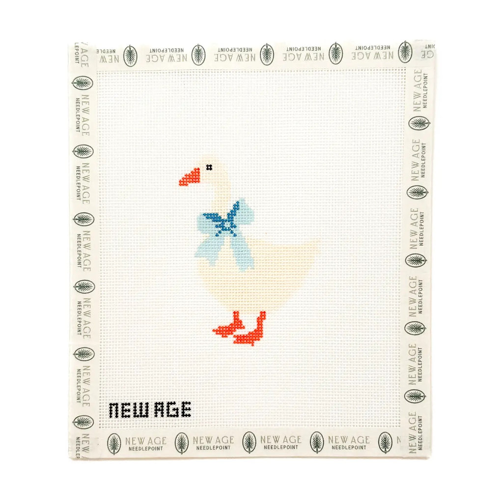 Blue Baby Goose Needlepoint Canvas