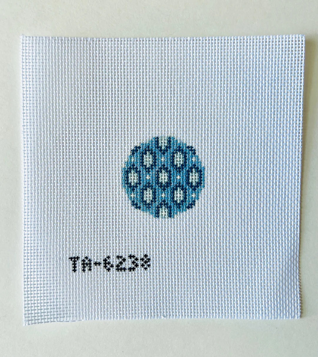 Snow Leopard Key Fob Insert Canvas