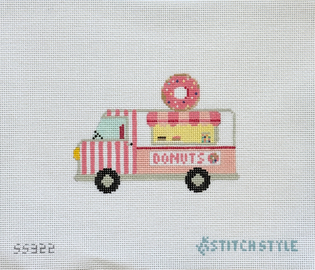 Donut Truck 18 Mesh Needlepoint Canvas