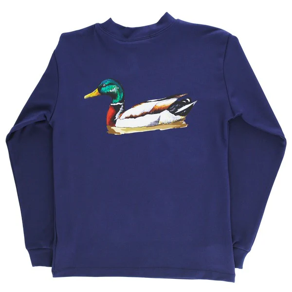 Performance Logo Tee Wood Duck Navy