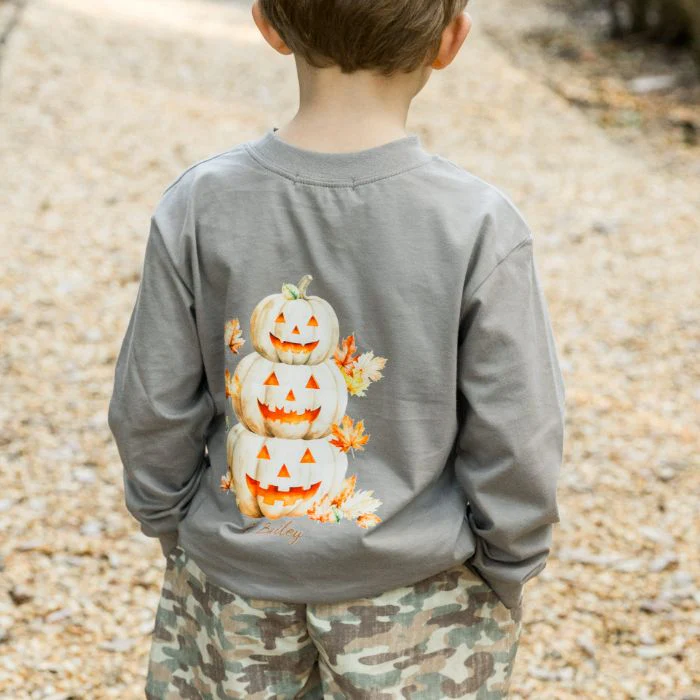 Logo Tee Jack-O-Lantern Grey