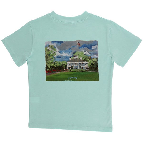 Logo Tee in Clubhouse on Mint PRE-ORDER