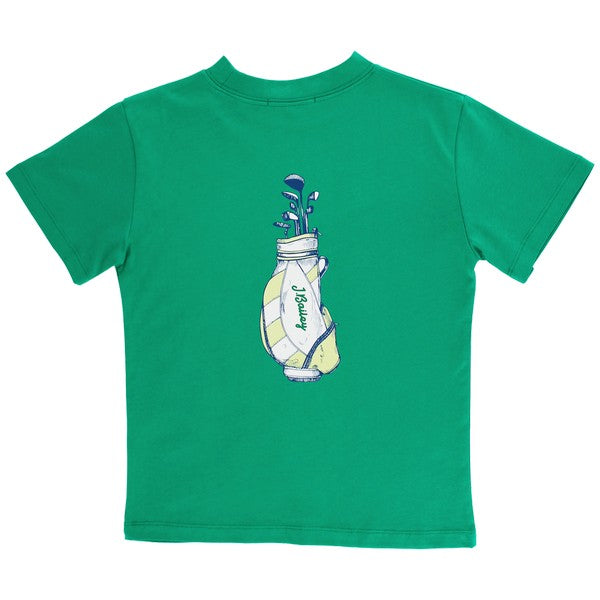 Logo Tee in Golf on Kelly Green PRE-ORDER