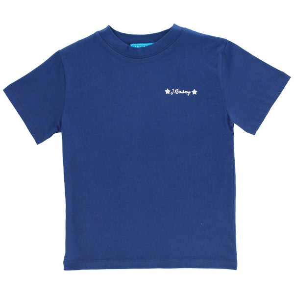 Logo Tee in Star on Navy