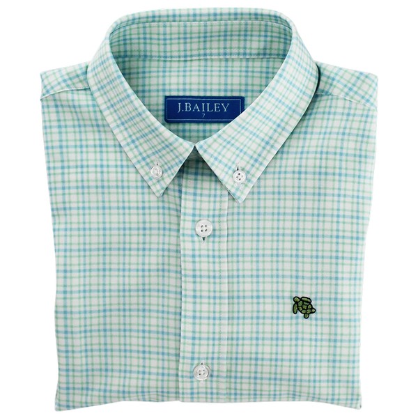 Performance Roscoe Button Down in Lagoon