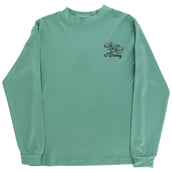 Long Sleeve Performance Logo Tee - Decoy on Green