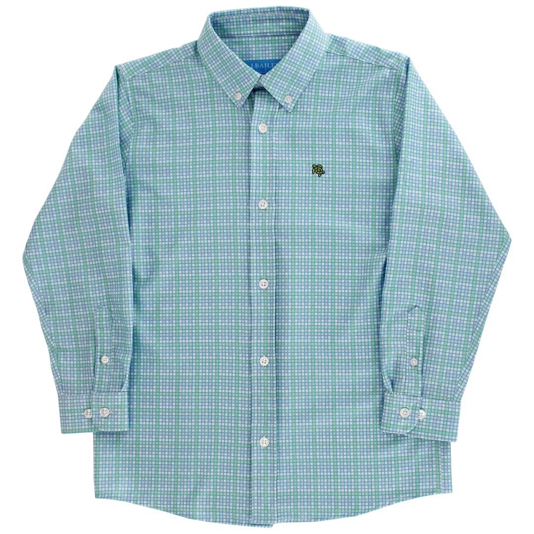 Roscoe Performance Button Down Shirt Peacock PRE-ORDER