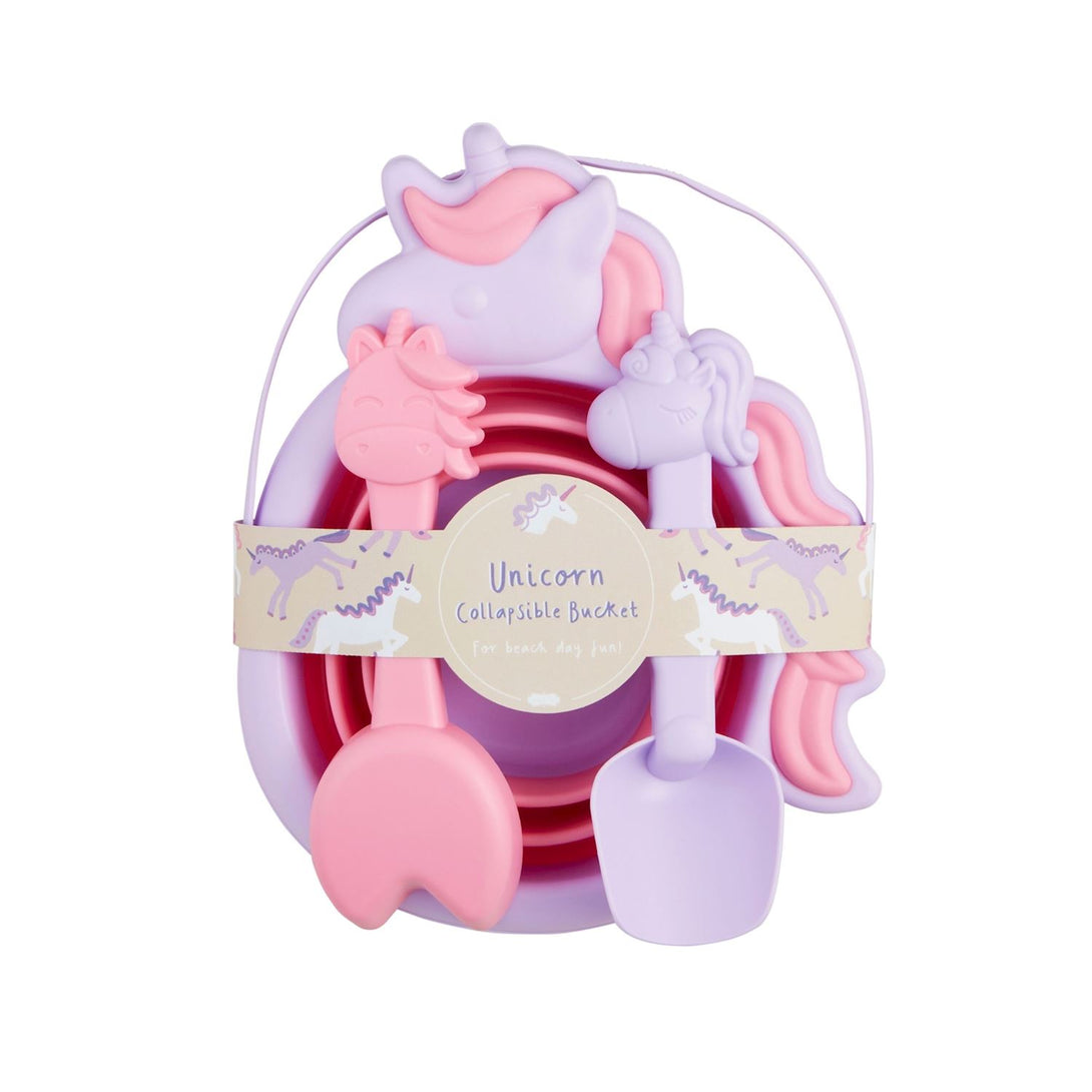 Unicorn Collapsible Beach Bucket