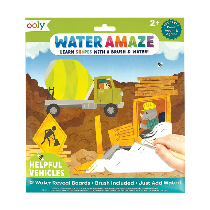 Water Amaze: Water Reveal Boards - Helpful Vehicles