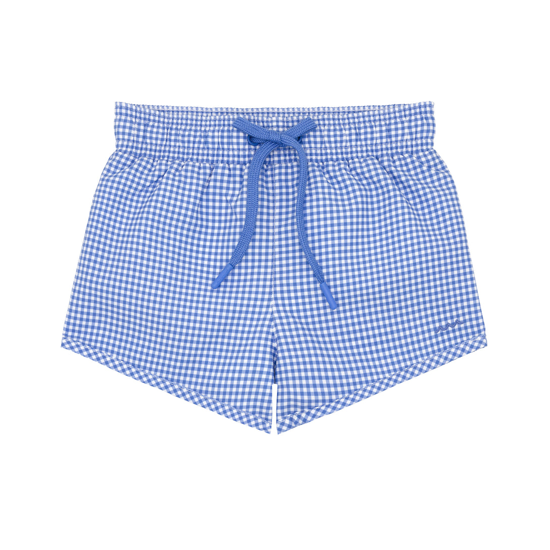 Boys Blue Micro Gingham Boardie