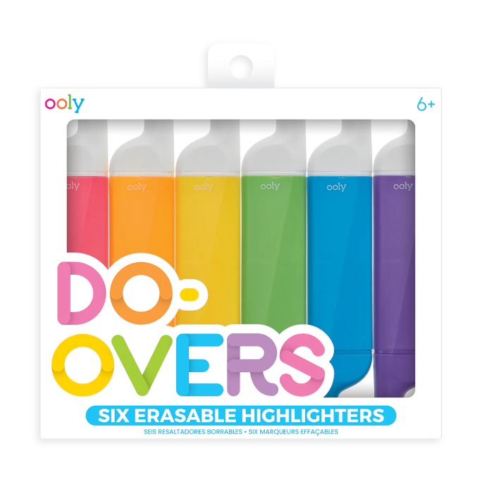 Do-Overs Erasable Highlighers - Set of 6