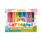 Cat Parade: Twist-Up Watercolor Gel Crayons - Set of 12