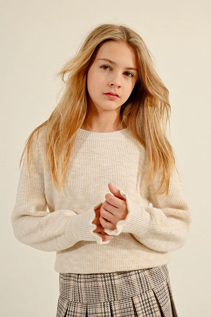 Cream Knitted Sweater