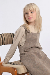 Girls Knitted Sweater Beige