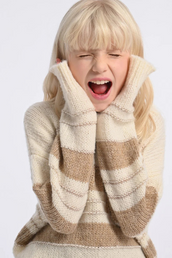 Girls Knitted Sweater Off White and Beige