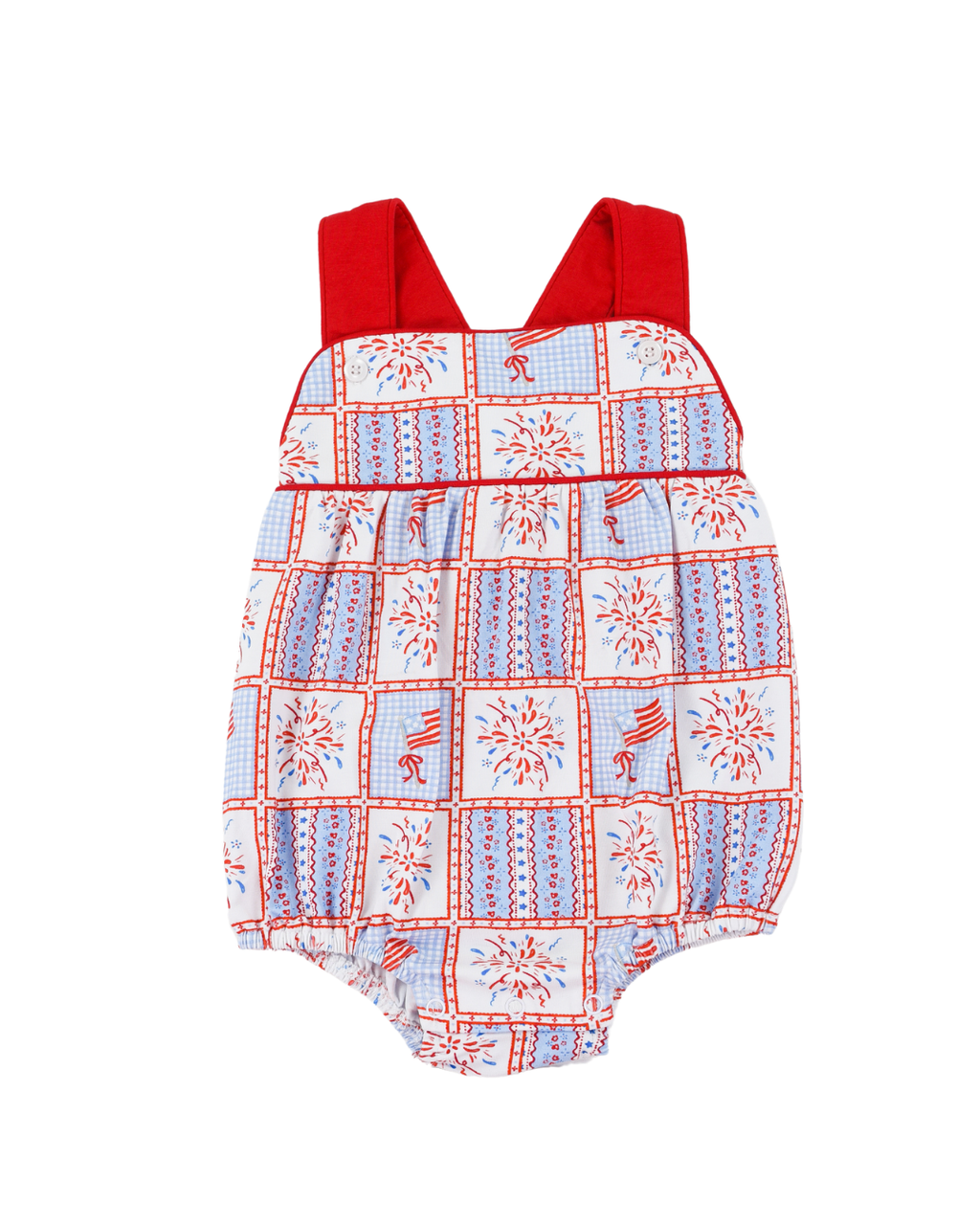 Patriotic Patchwork Silas Sunsuit PRE-ORDER