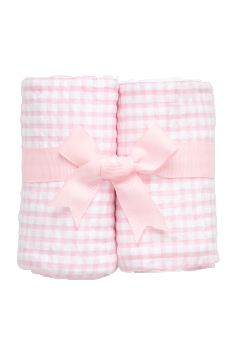 Big Check Set of Two Burps - Pink