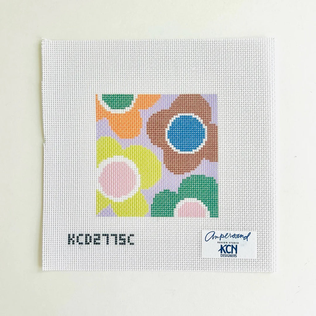 Floral Square C Printed Canvas