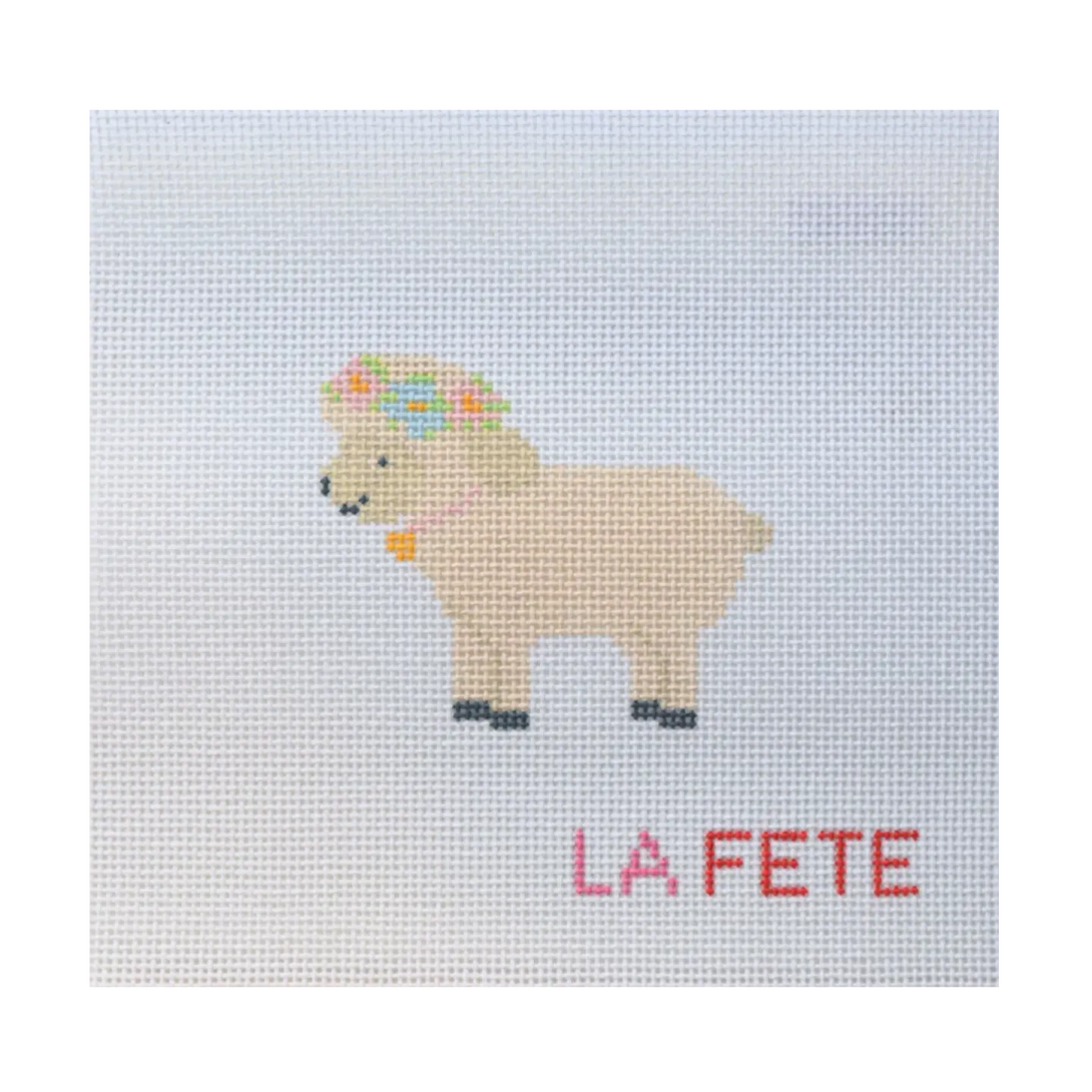 Sheep Hand Painted Needlepoint Canvas