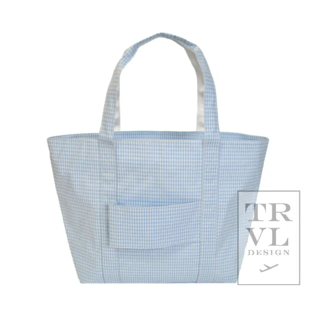 Jumbo Tote - Extra Large Tote Gingham Mist