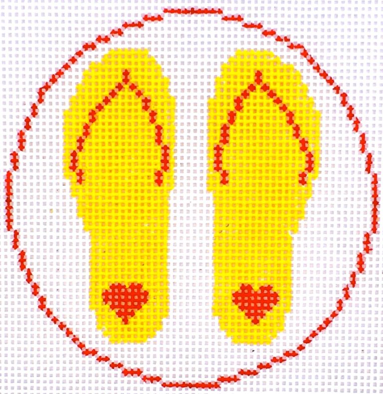 Yellow Flops Coaster/Ornament HB525