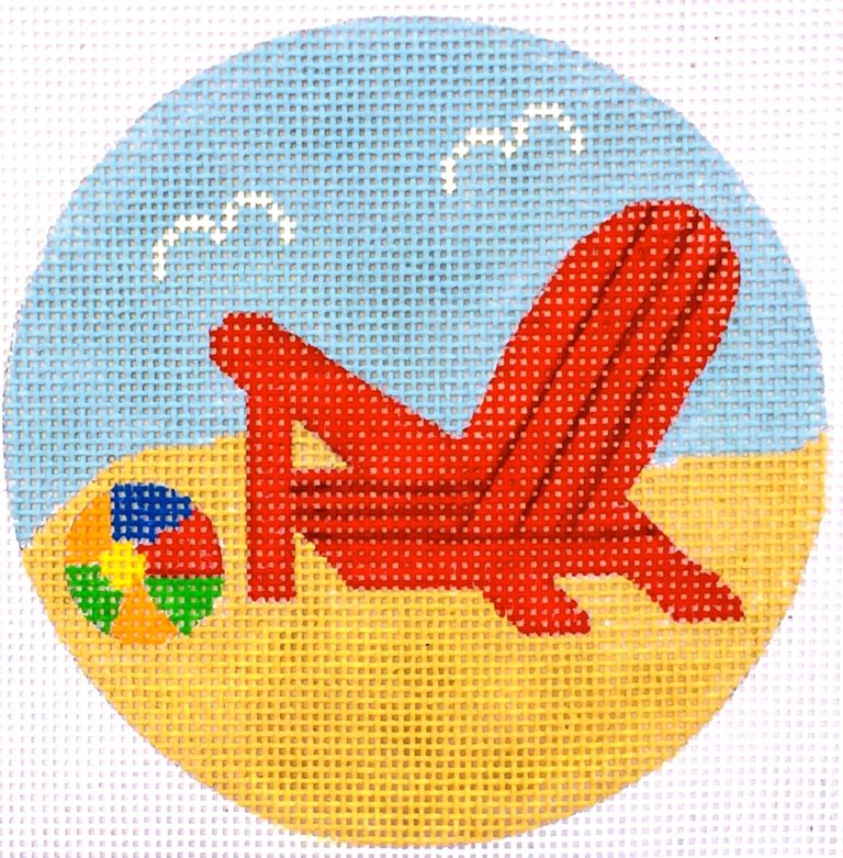 Chair Red Coaster/Ornament HB520