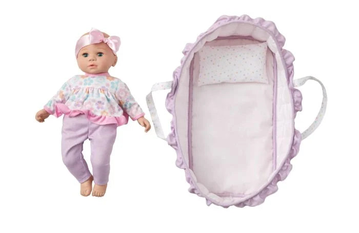 Sweet Smiles 14-inch 14" Baby Doll with Slumber Carrier