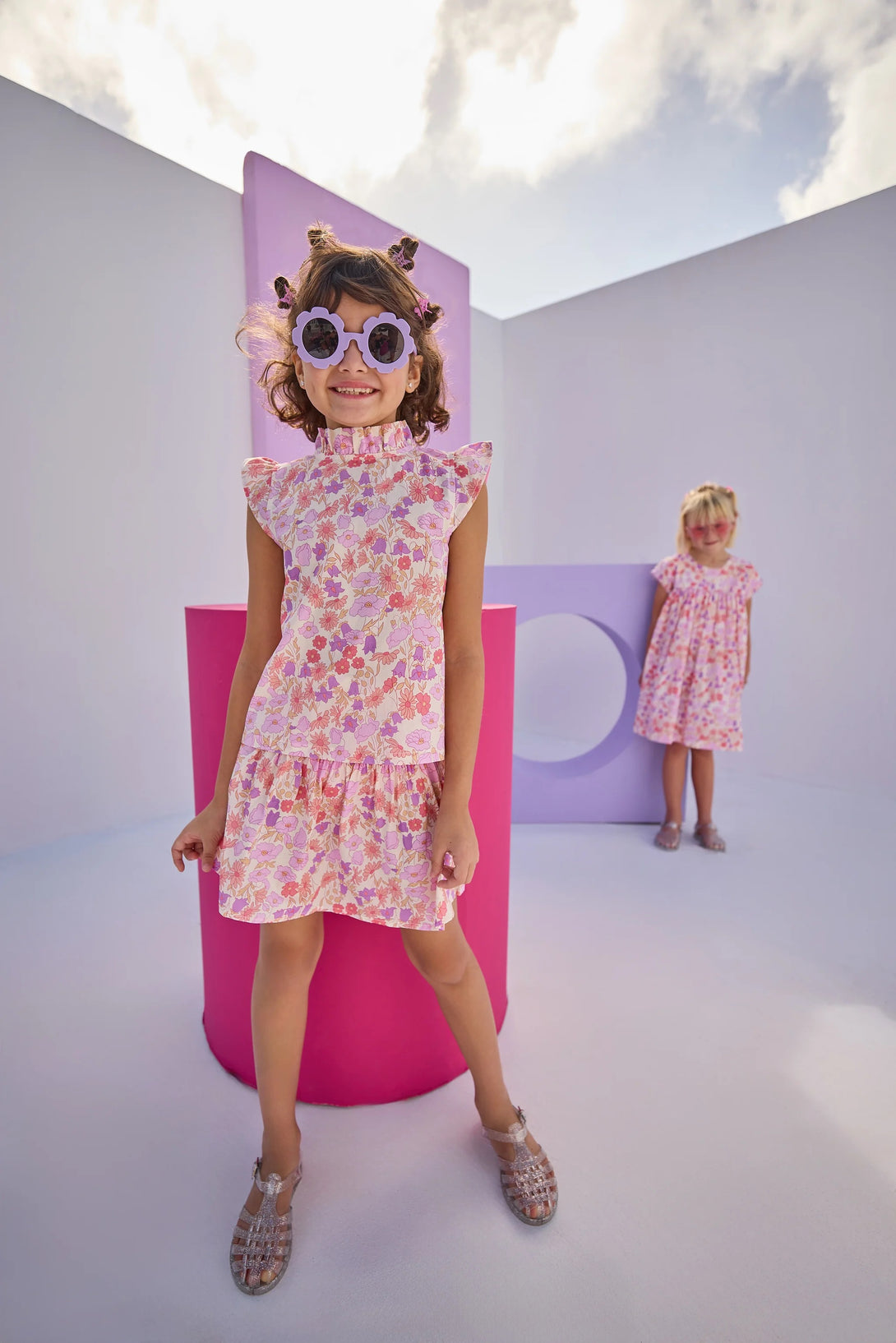 Tinsley Top in Lisle Lavender Floral
