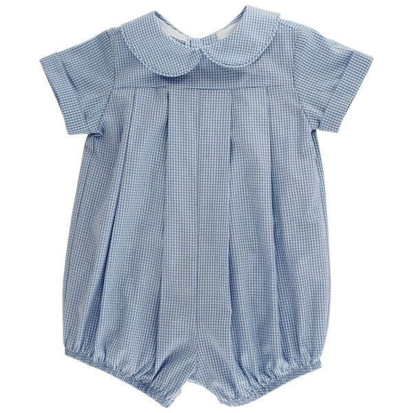 Blue Micro Check Dressy Bubble