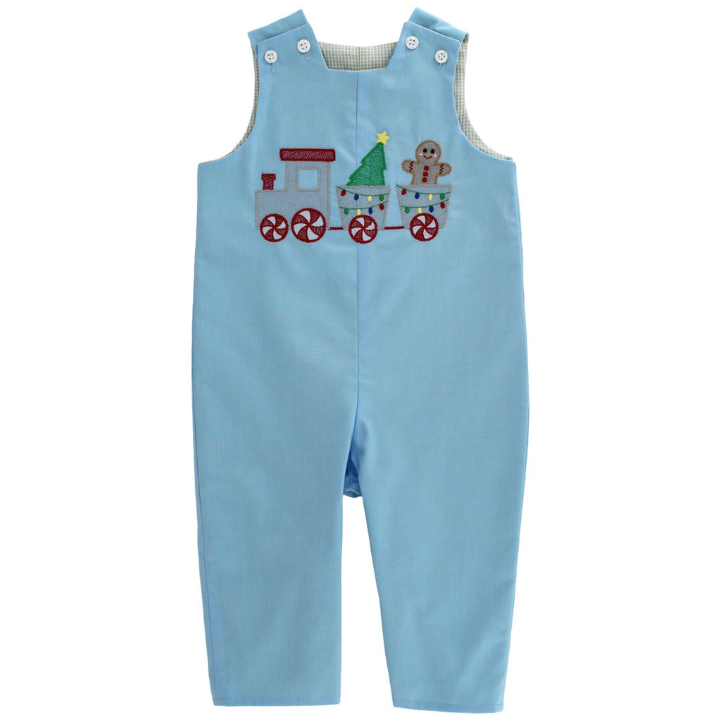 Gingerbread Express Reversible John John PRE-ORDER