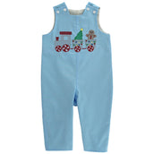Gingerbread Express Reversible John John PRE-ORDER