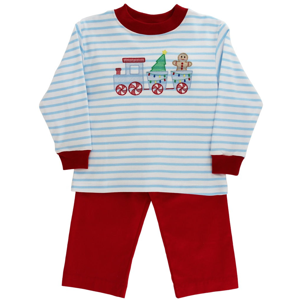 Gingerbread Express Boys Pant Set PRE-ORDER