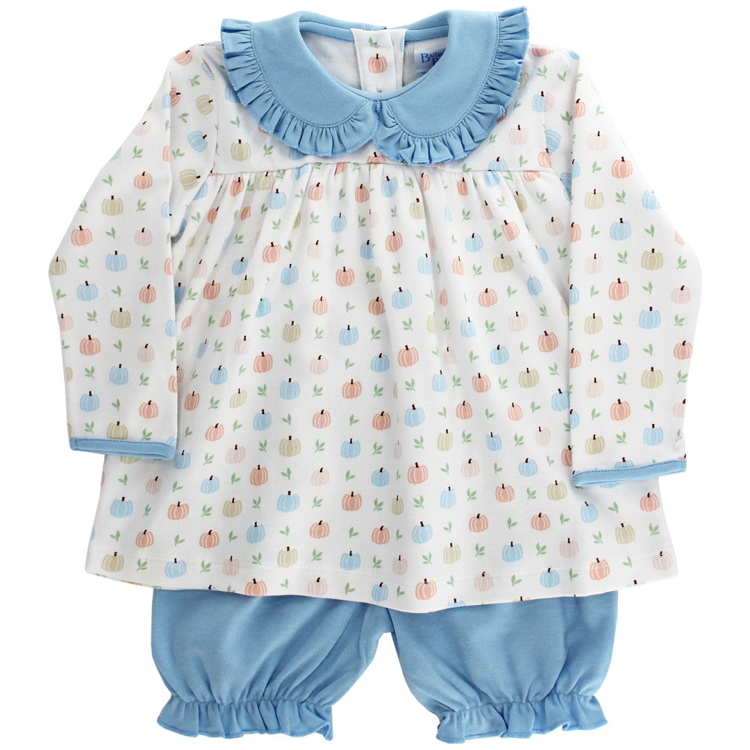 Pumpkin Print Girl Bloomer Set PRE-ORDER