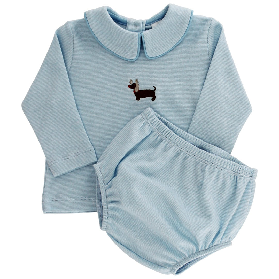 Reindeer Doxie Boy Diaper Set PRE-ORDER