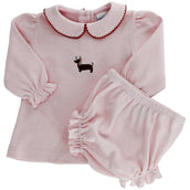 Reindeer Doxie Girl Diaper Set PRE-ORDER