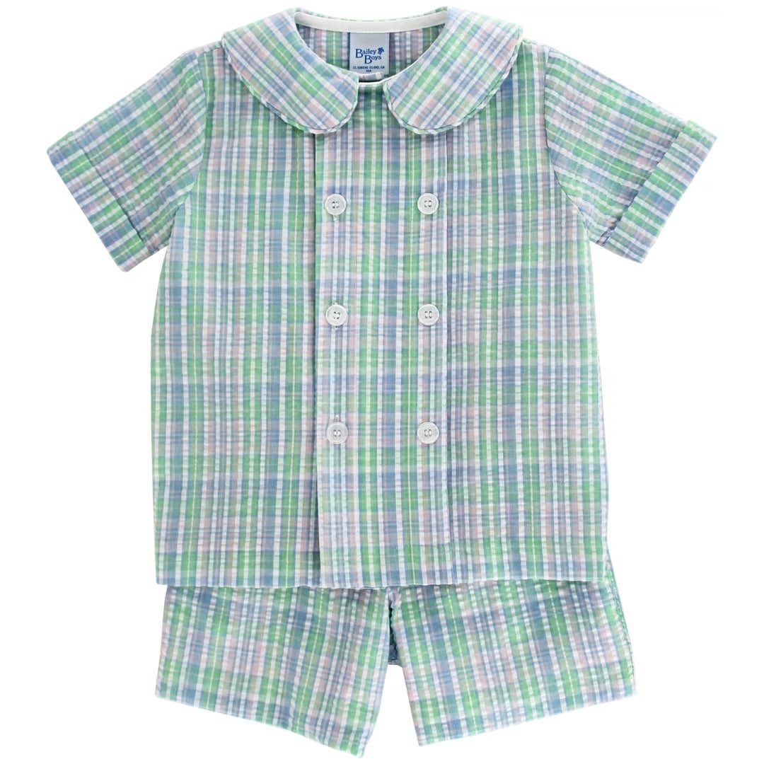 Canterbury Seeersucker Boys Dressy Short Set PRE-ORDER