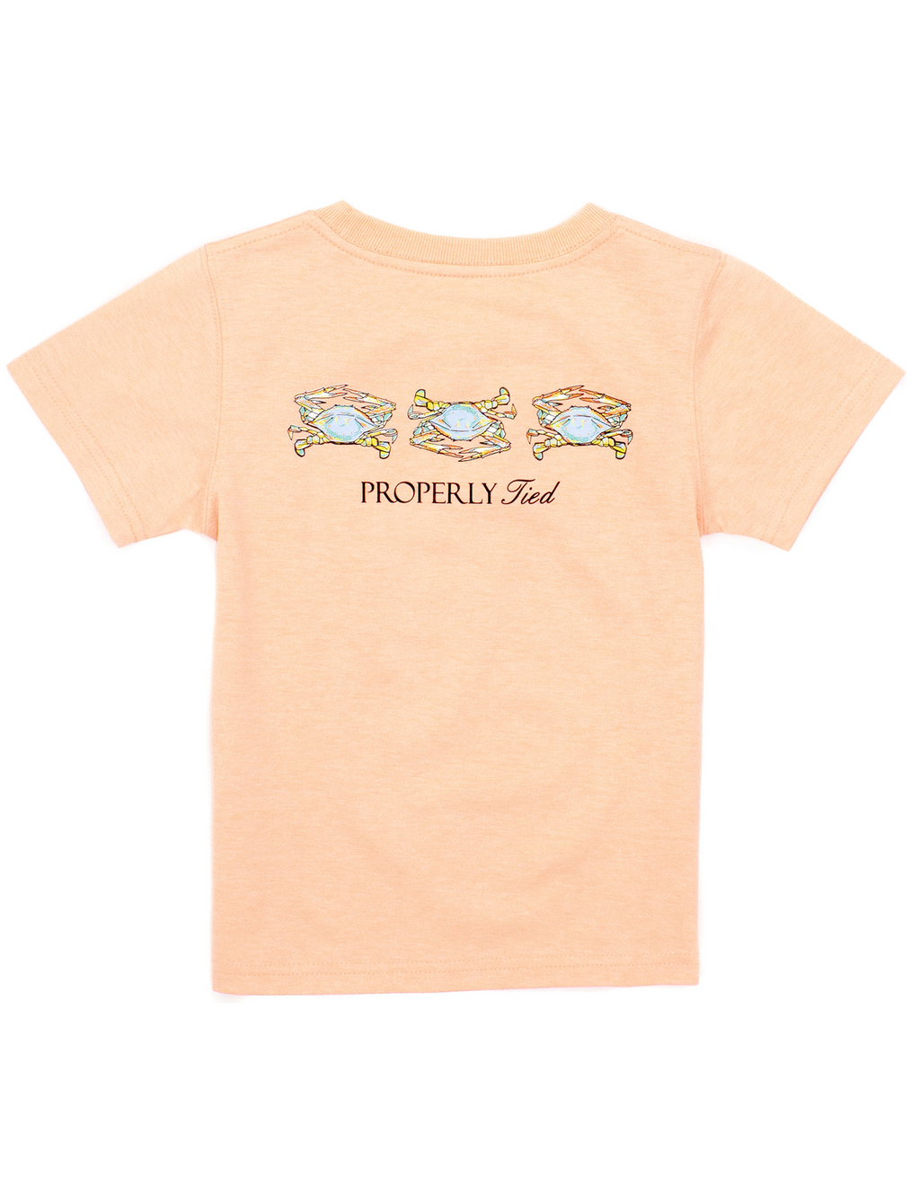 Boys Triple Crab Short Sleeve Tee in Melon