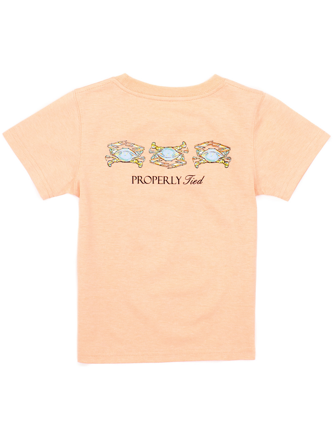 Boys Triple Crab Short Sleeve Tee in Melon