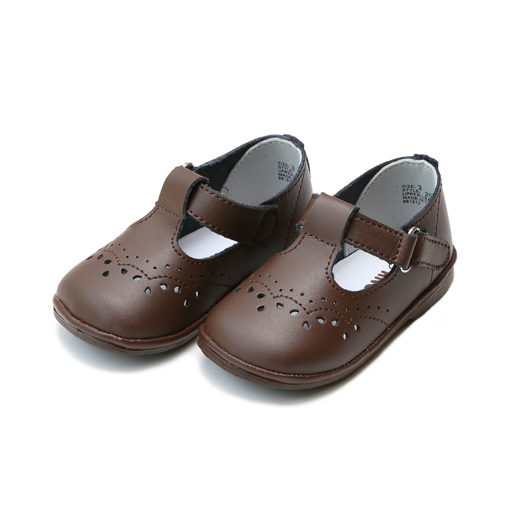 Birdie Leather T-Strap Mary Jane Brown