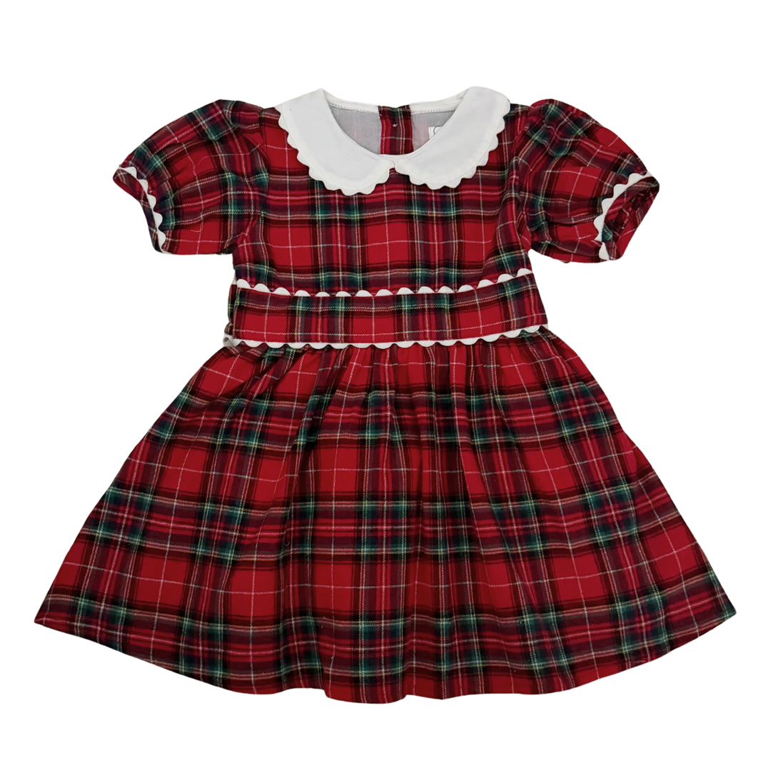 Mila Dress - Red Plaid