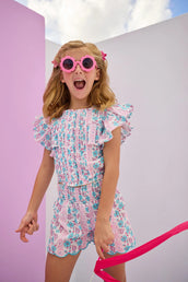 Annie Top in Marguerite Floral Pink